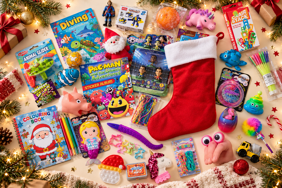 Bulk pre-filled Christmas stockings & Santa sacks